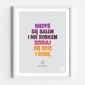 Inspirujące CYTATY – ODWAGA – Jacek Walkiewicz – plakat