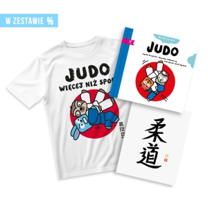 Zestaw ADEPTA JUDO – książka, koszulka (3 wzory) i plakat 