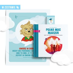 PEŁNA MOC MARZEŃ + plakat UWIERZ W SIEBIE... – zestaw personalizowany