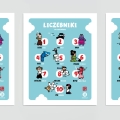 Plakat do nauki japońskich liczebników – liczby od 1 do 10 dla dzieci trenujących sztuki walki